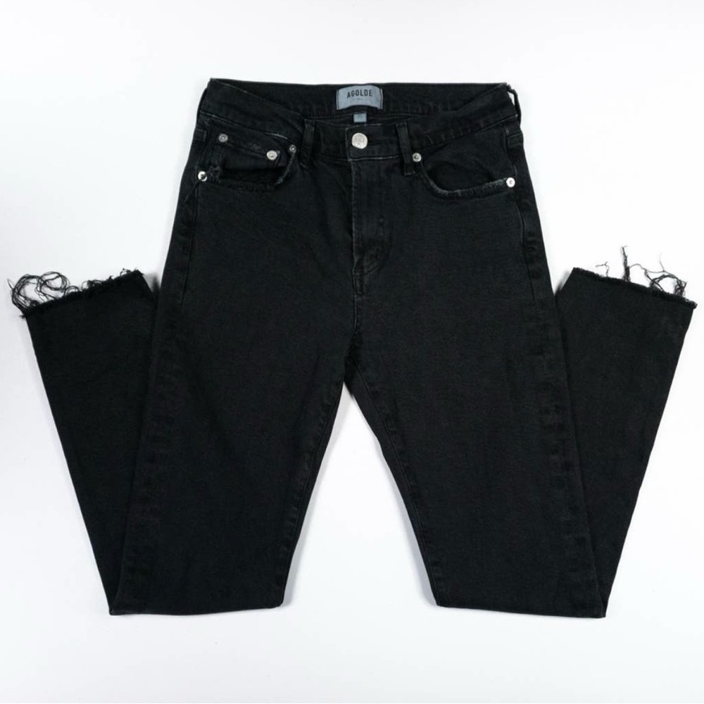 AGOLDE Toni Mid Rise Straight Jeans Feral - Picture 3 of 4